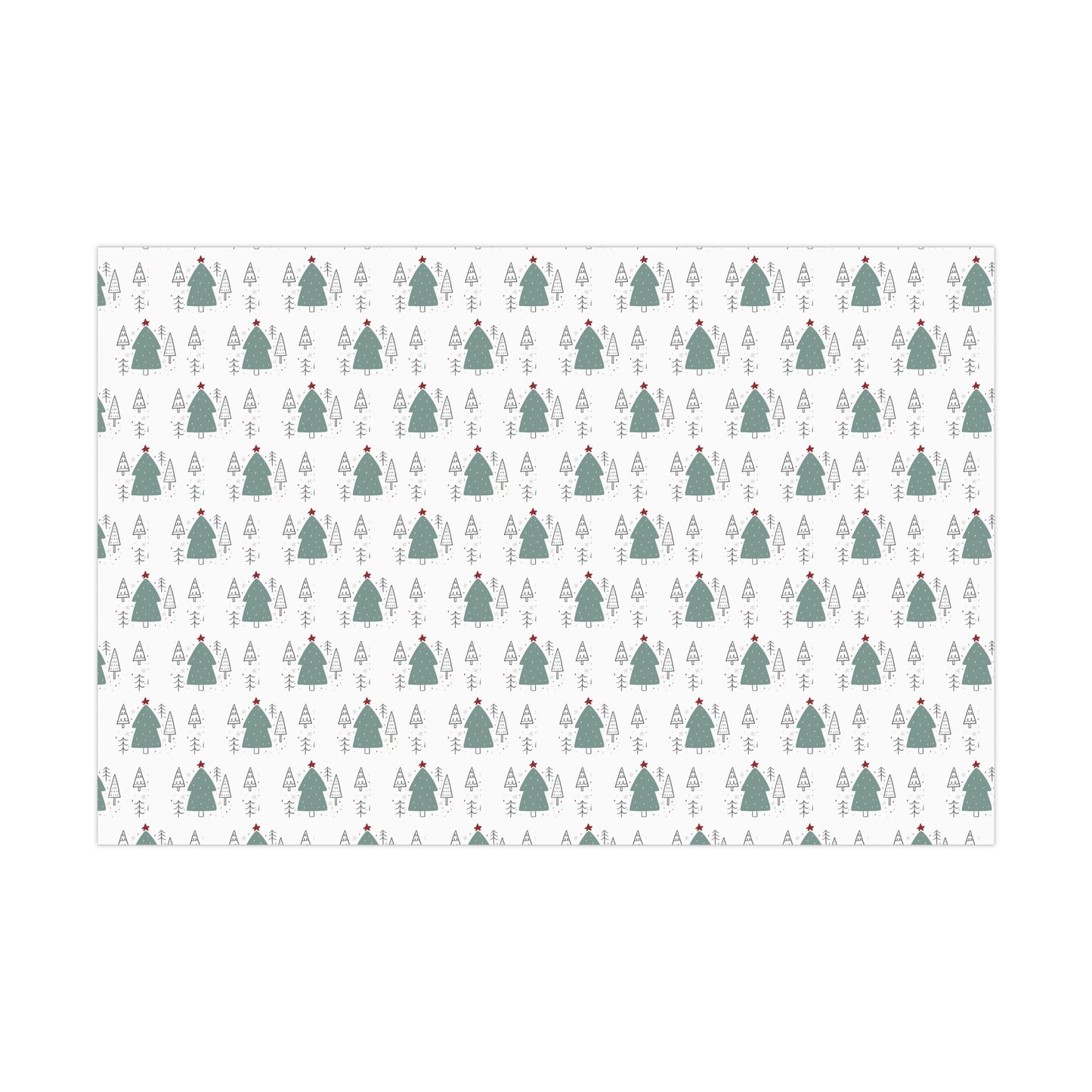 Green Tree Gift Wrap