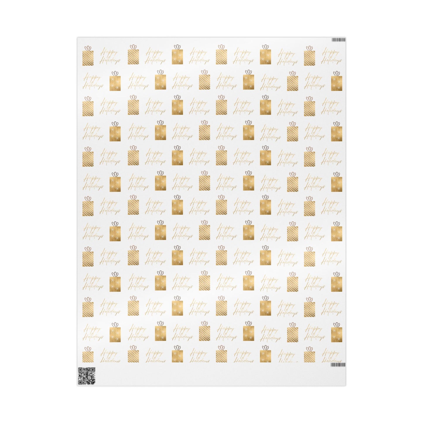 Gold and White Wrapping Paper
