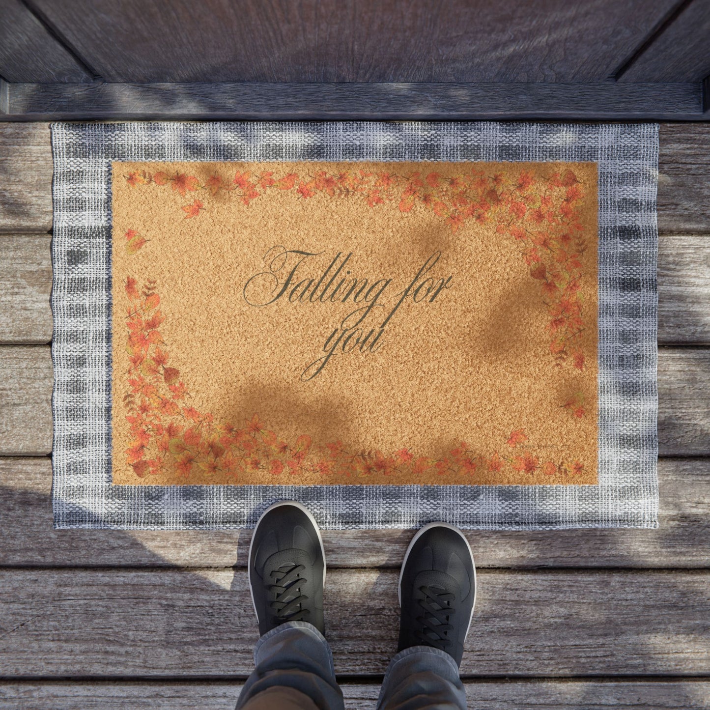 Falling for You Autumn Doormat