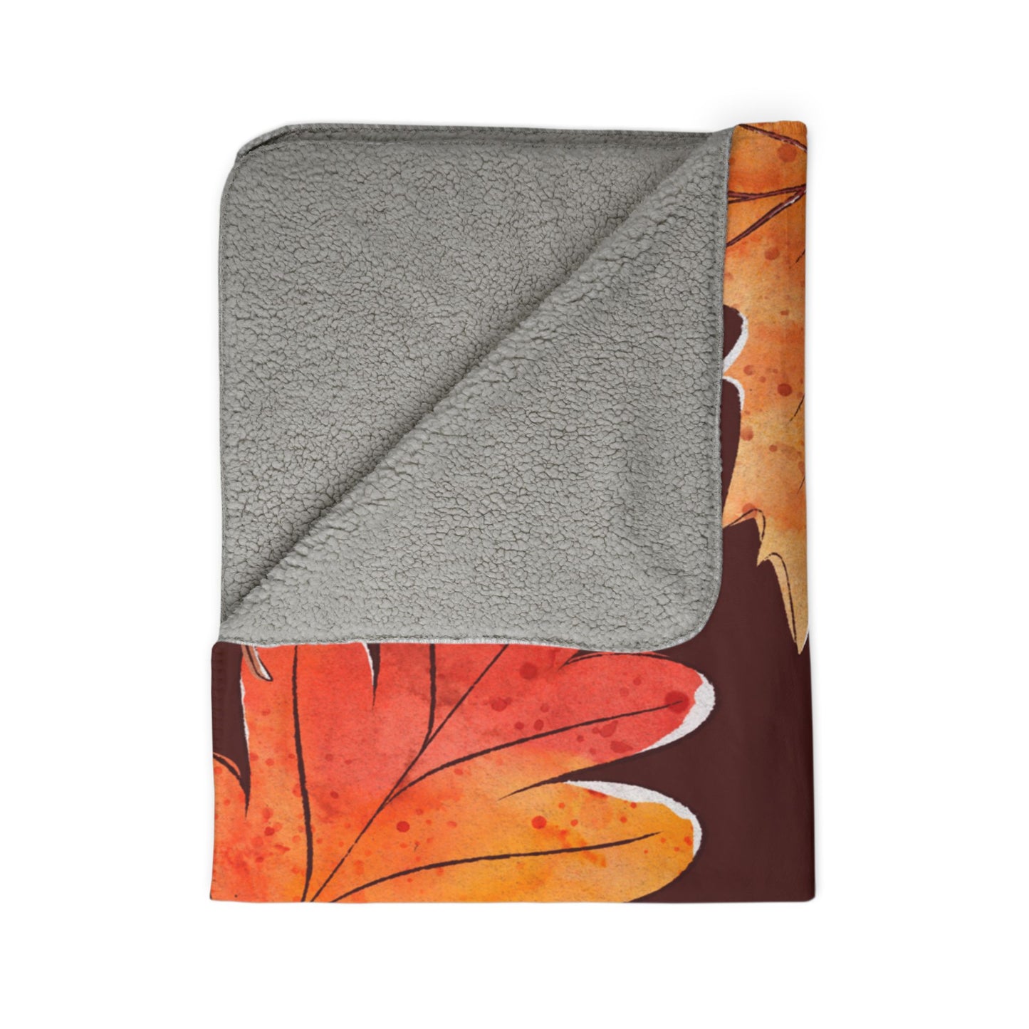 Fall Leaves 2 Fleece Sherpa Blanket