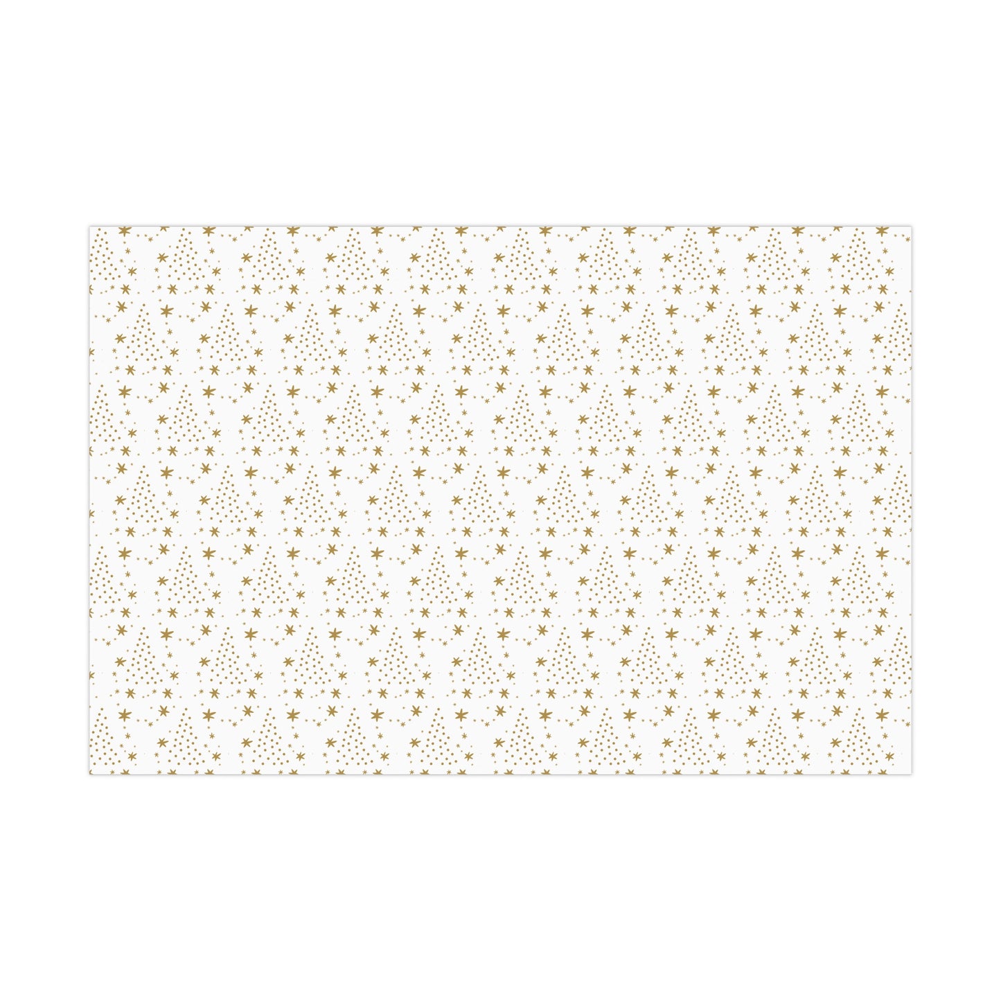 Gold Star Christmas Gift Wrap