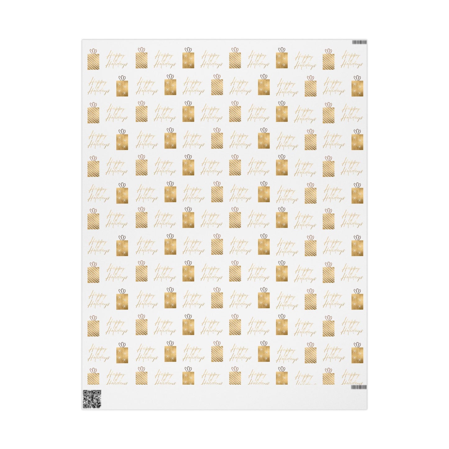 Gold and White Wrapping Paper