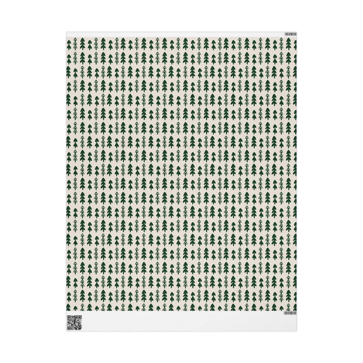 Green Pine Tree Wrapping Paper