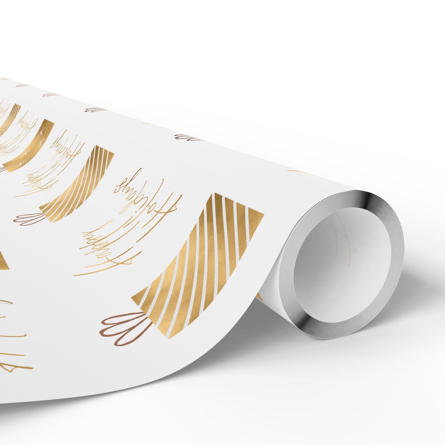 Gold and White Wrapping Paper