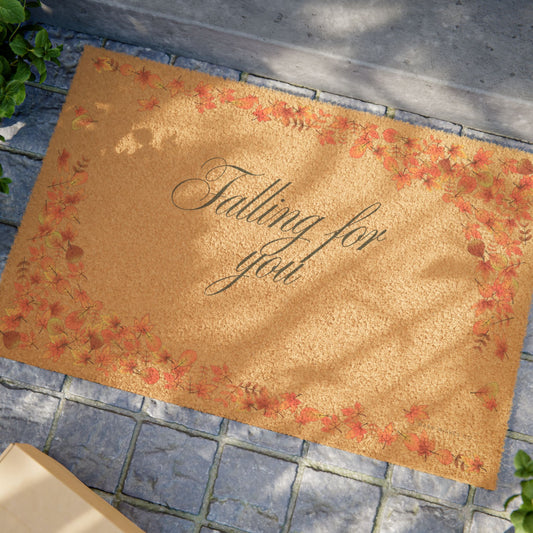Falling for You Autumn Doormat