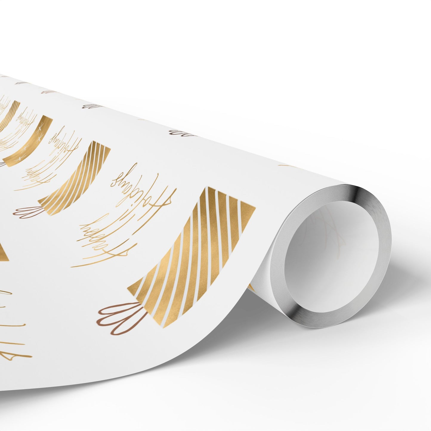 Gold and White Wrapping Paper
