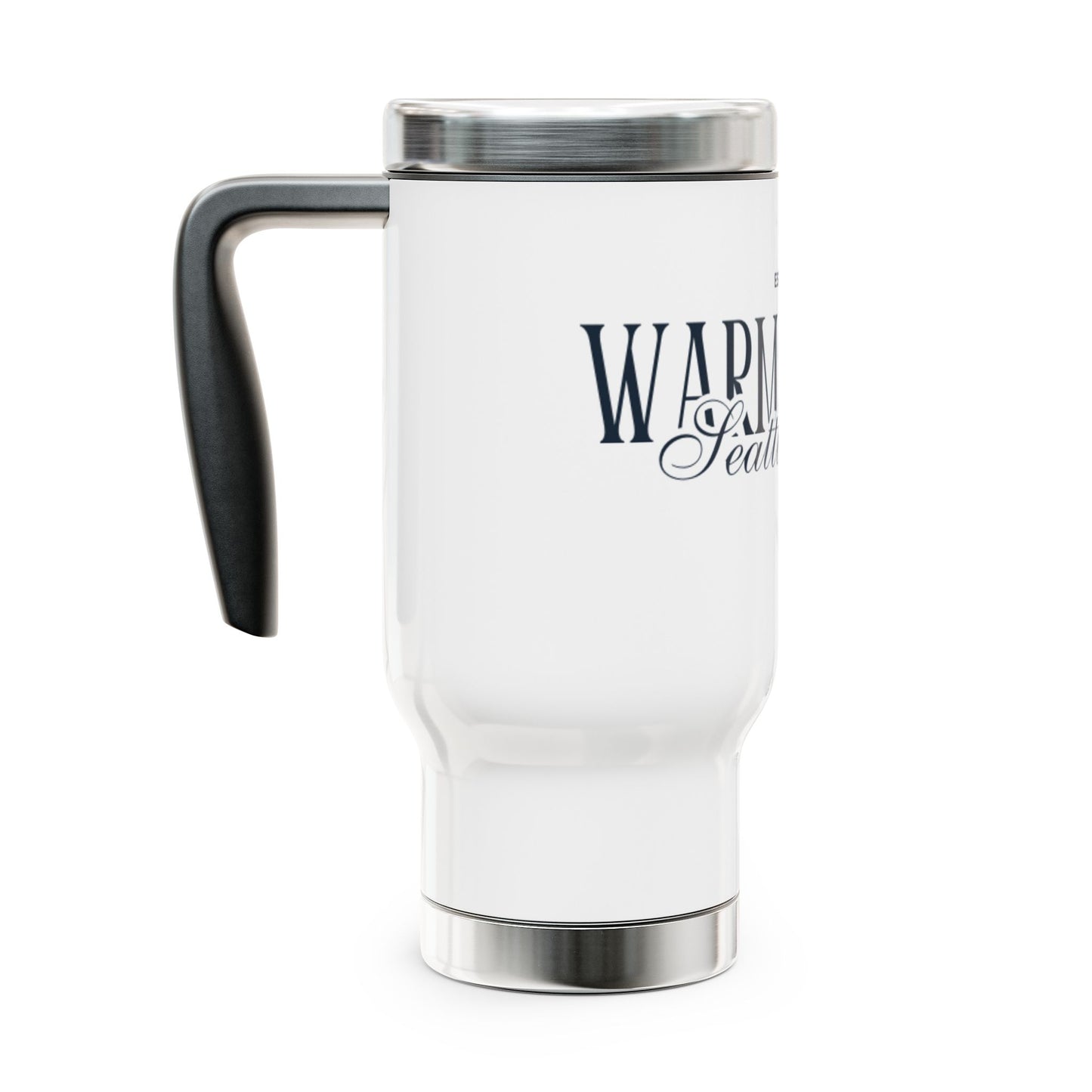 Stainless Steel Travel Mug with Handle, 14oz