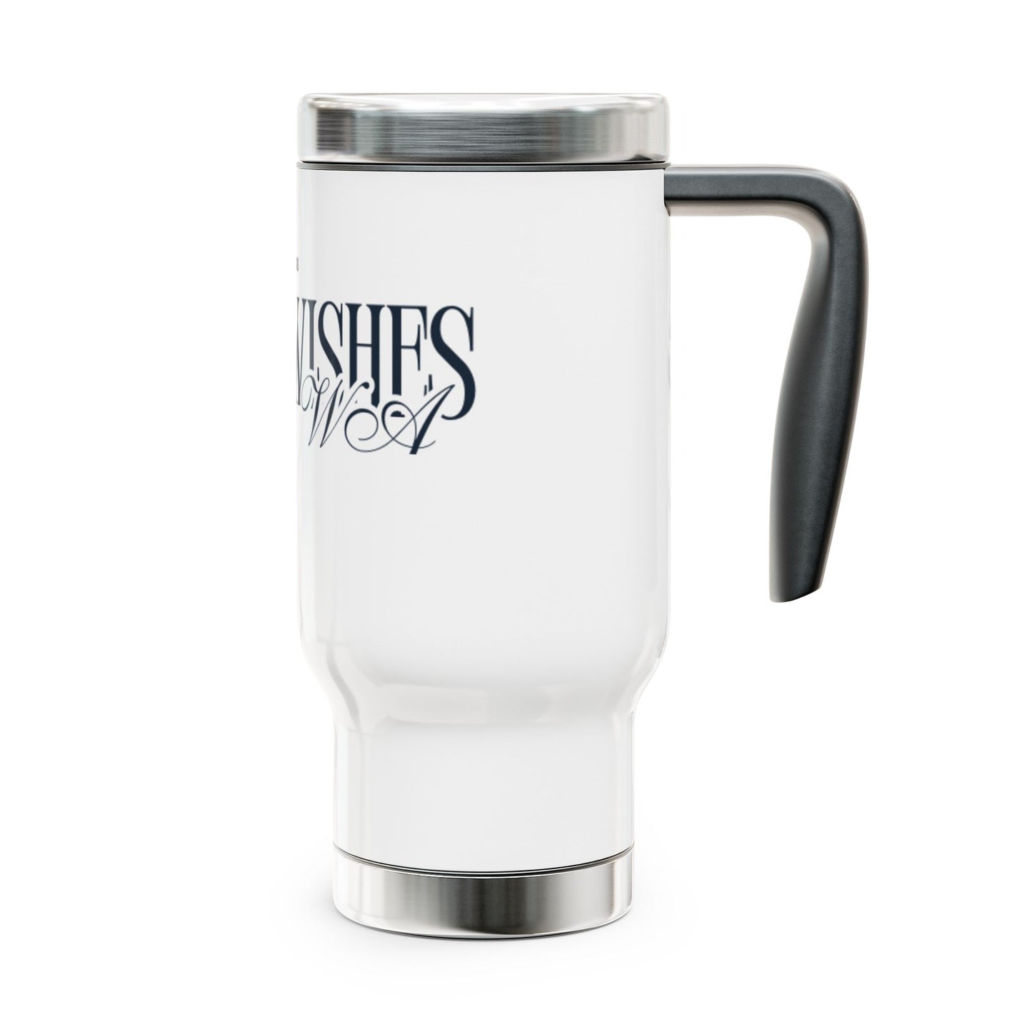 Stainless Steel Travel Mug with Handle, 14oz
