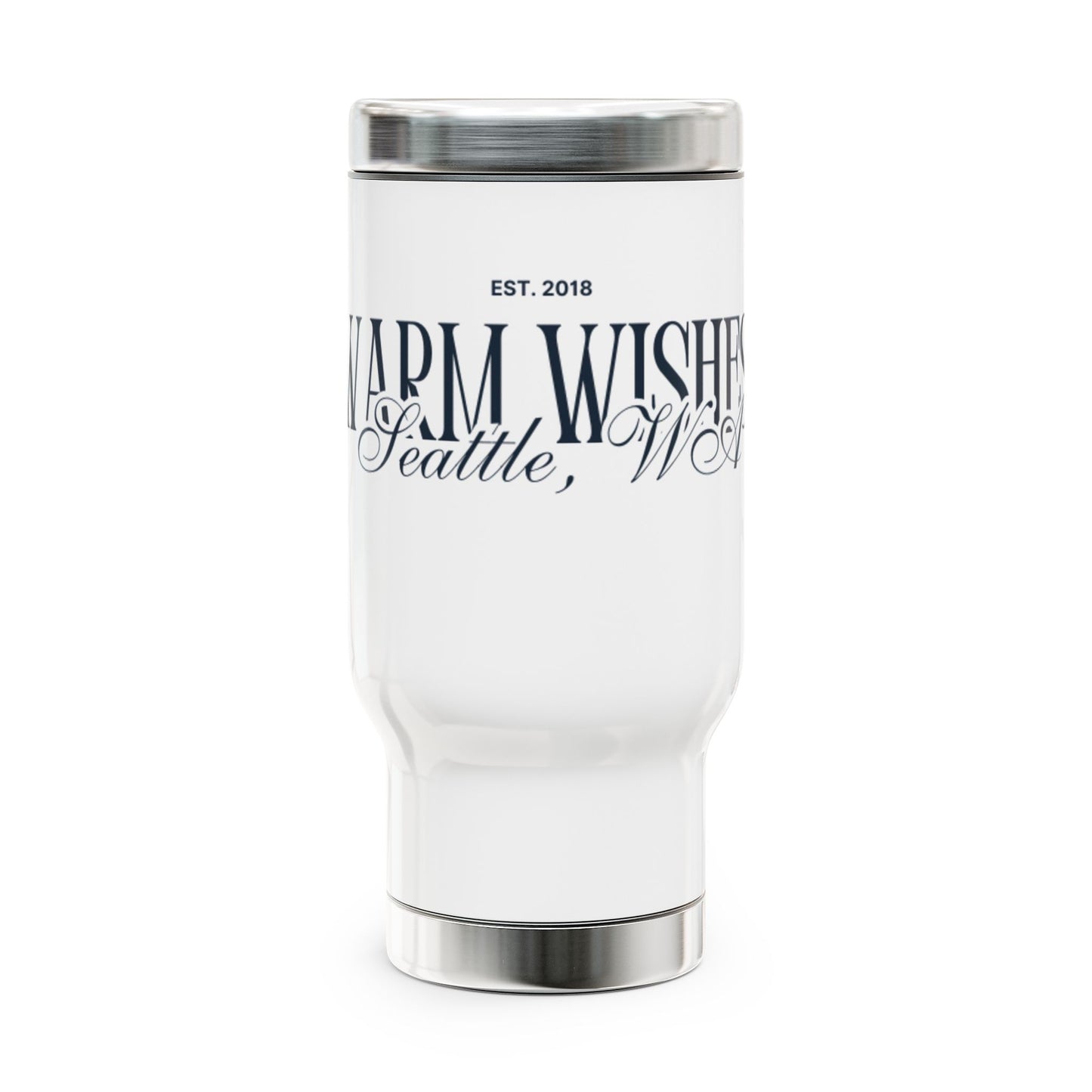 Stainless Steel Travel Mug with Handle, 14oz