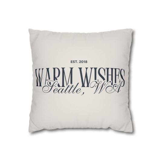 Faux Suede Pillowcase