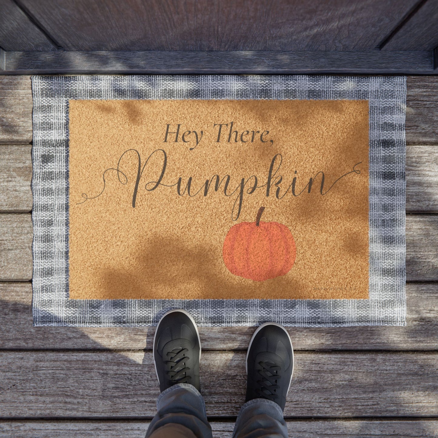 Pumpkin Autumn Doormat